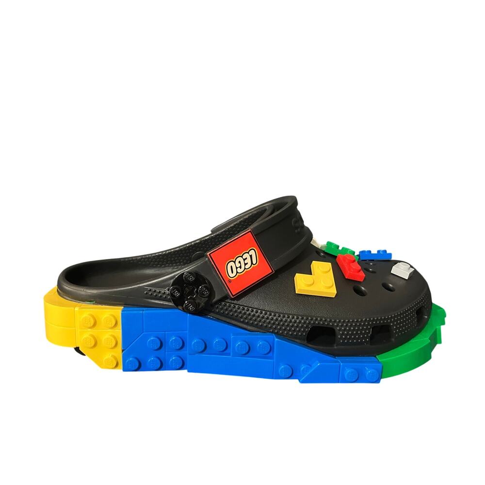 Crocs Lego Size 7 MEN/ 9 WOMEN OLX Classic Masterbrand Creativity Clog BLACK